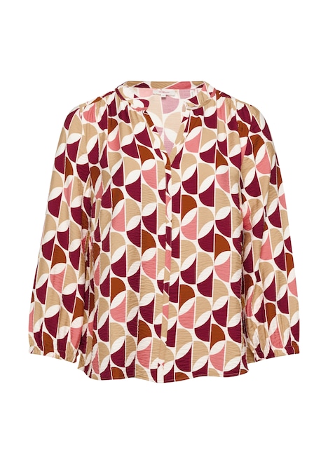 Strukturierte Bluse aus Viskosemix