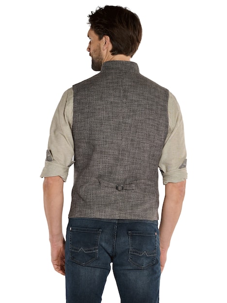 engbers Herren Sakko-Weste regular , Dunkelbraun