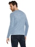Herren Pullover gestreift , Hellblau