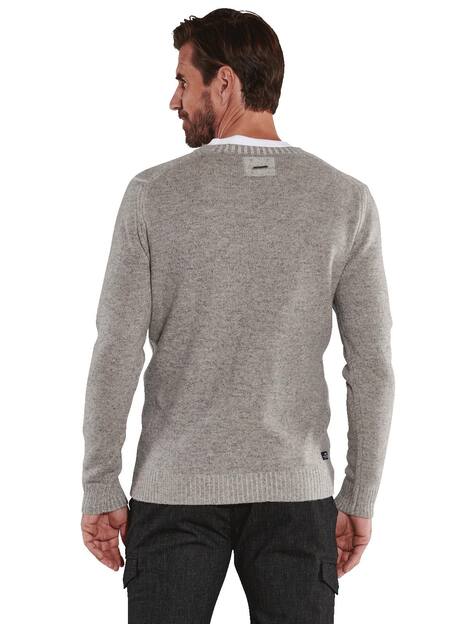 engbers Herren Pullover uni , Silbergrau
