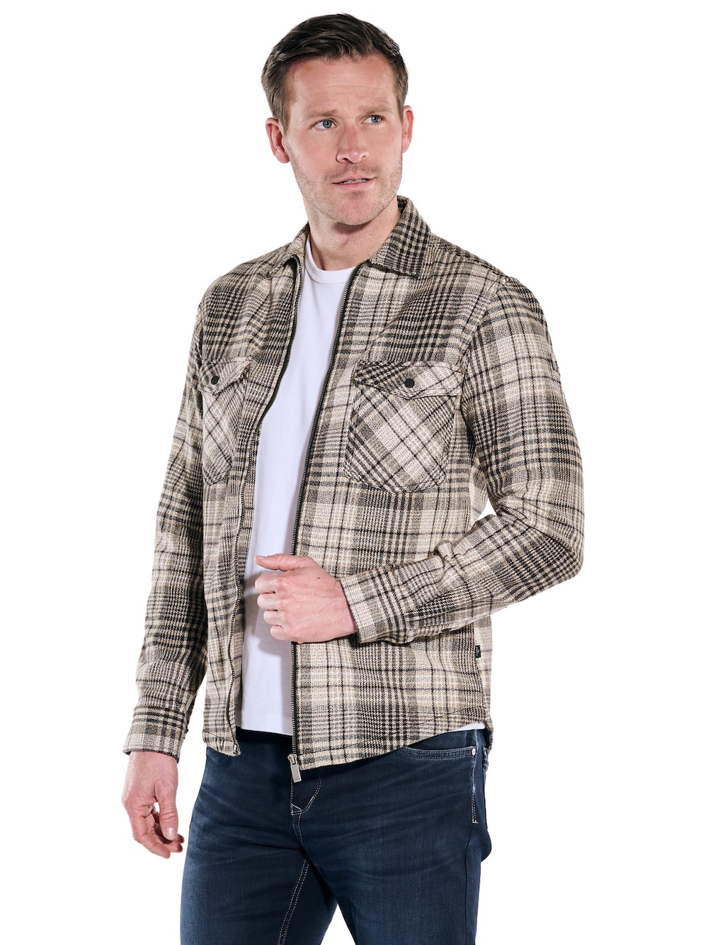 Herren Karohemd , Braun