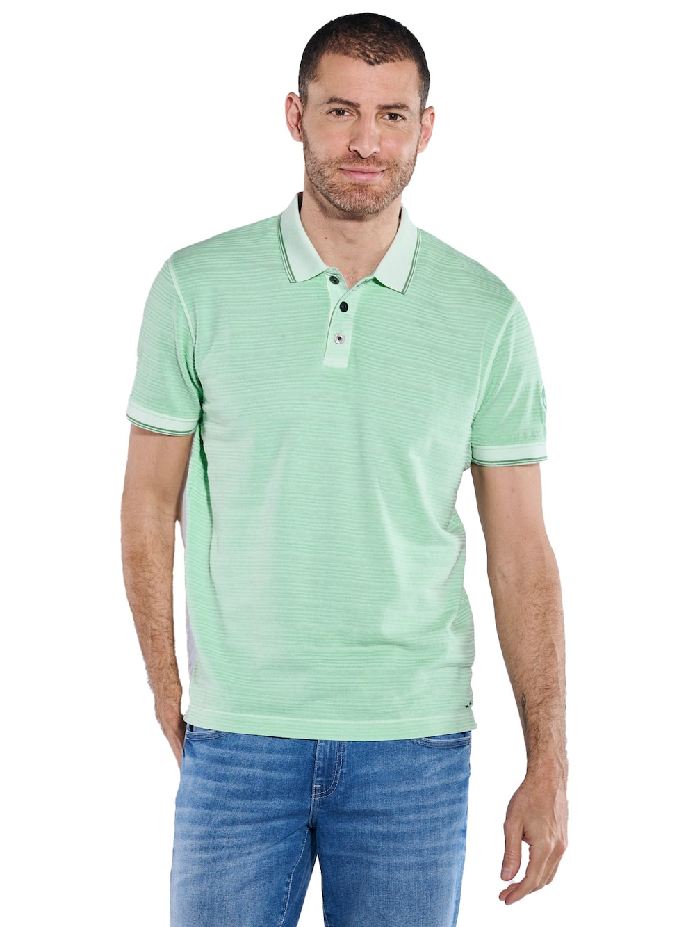 Polo-Shirt strukturiert