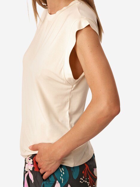 Schiesser Damen Pyjamaoberteil Mix Relax pearl