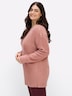 Langarm-Pullover Feinstrickpullover mit U-Boot-Ausschnitt Langarm