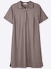 Leinenkleid Kurzarm Hemdkragen