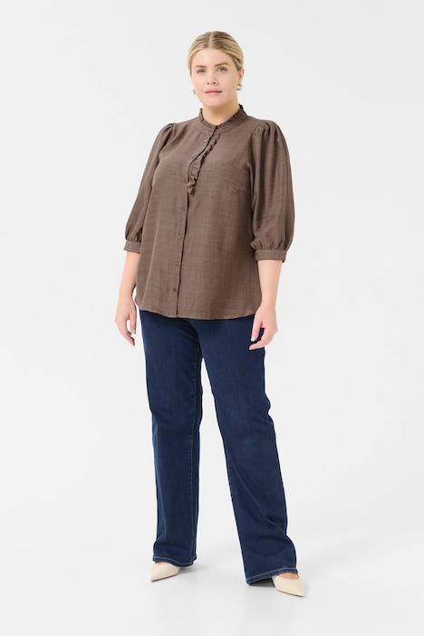 Langarm-Bluse Regular fit