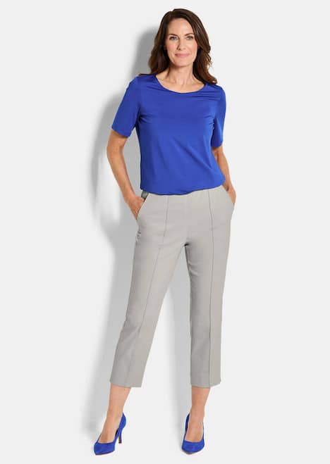 Elegante 7/8-Hose mit Biesen