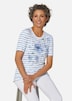 Streifenshirt mit Blumenmuster