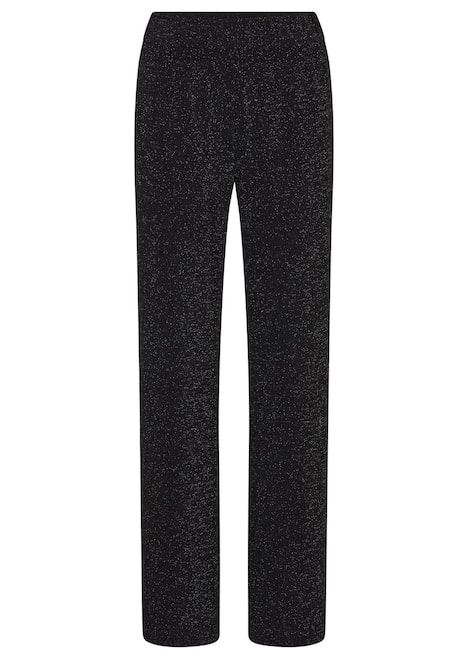 GOLDNER Broek VERA Wijde broek VERA van glanzende jersey