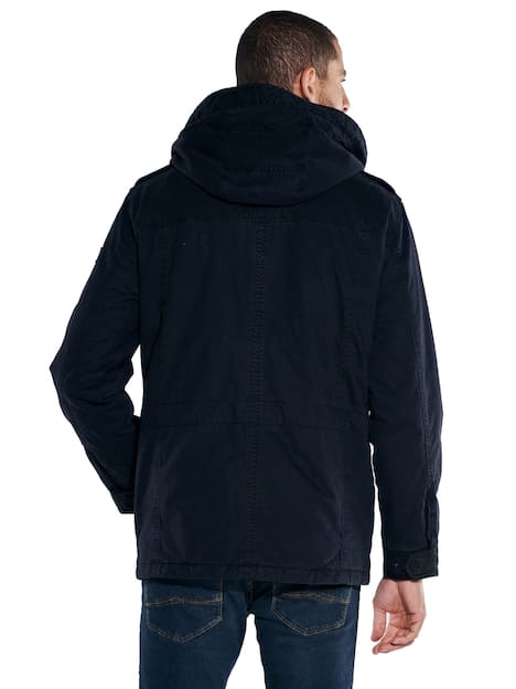 engbers Herren Jacke mit abnehmbarer Kapuze , Saphirblau
