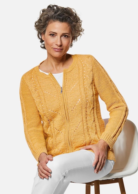 GOLDNER Tricot jasje Tricot jasje van lintjesgaren, met mooie details