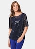 Mesh-Shirt mit funkelnden Pailletten