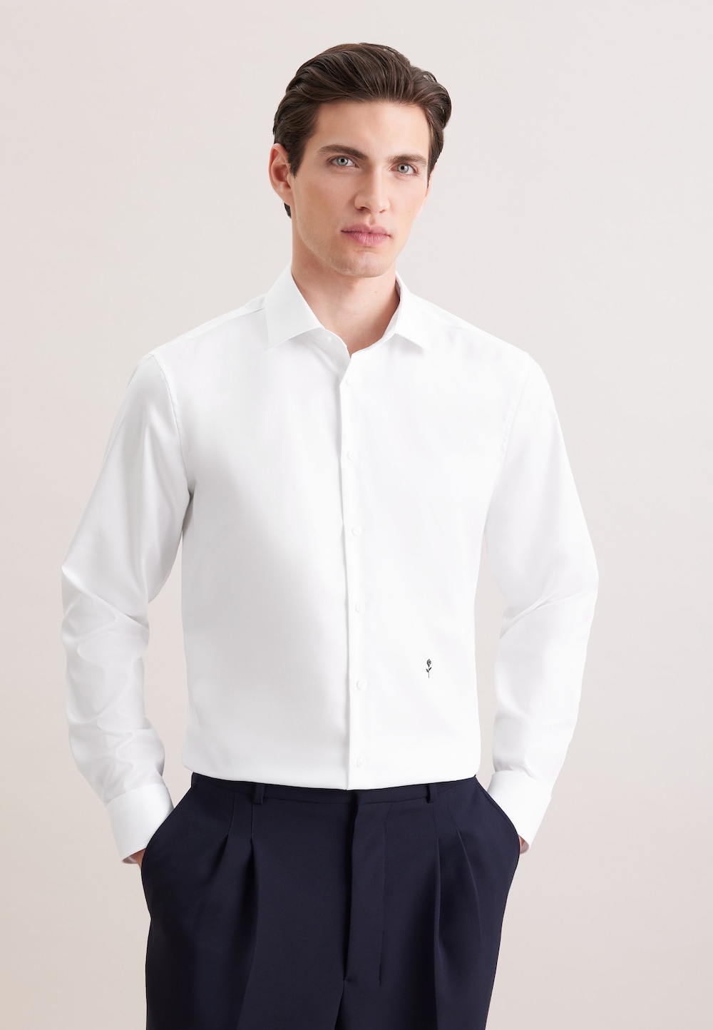 Herren Business Hemd - Uni