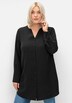 Longbluse Langarm Uni Ohne Kragen
