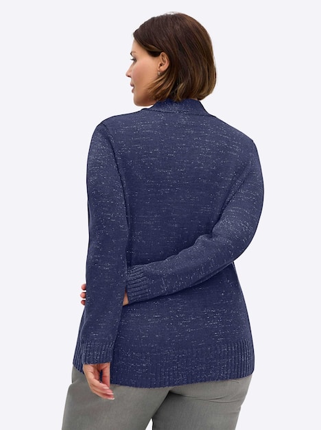 Pullover Langarm Jersey Meliert