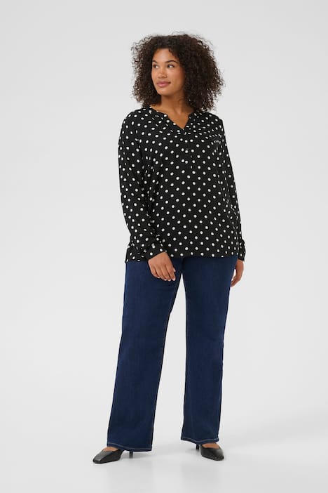 Langarm-Bluse Regular fit