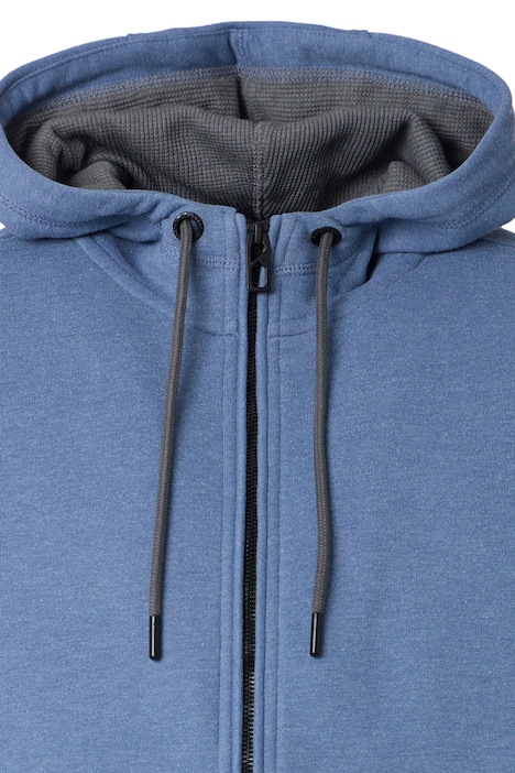 Sweatjacke mit Kapuze uni