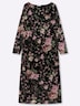 Mesh-Kleid Blumenkleid aus Mesh-Qualität Langarm Ohne Kragen