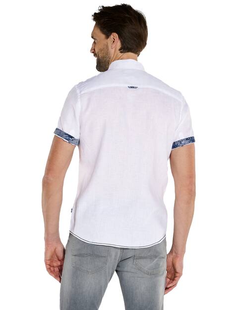 Kurzarm-Hemd aus Leinen