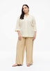Semitransparente Bluse mit Struktur