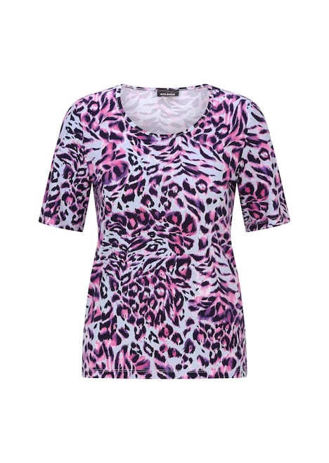 Jersey-Shirt mit Animal Print