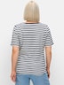 T-Shirt Streifenshirt mit Rundhalsausschnitt Kurzarm Streifen keine Angabe