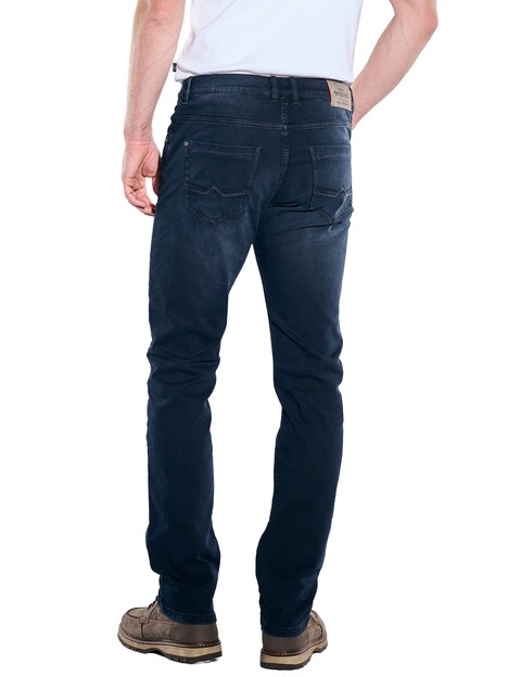 Herren Jeans 5-Pocket Superstretch , Saphirblau