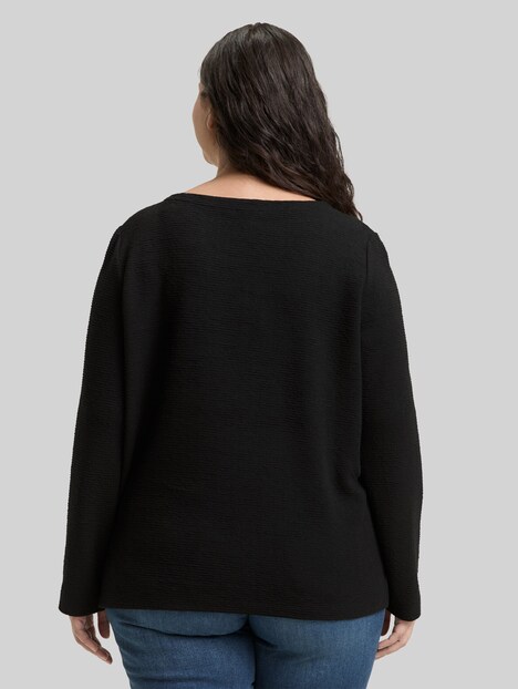 Sweatshirt mit Glitzer-Effekt