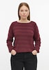 Pullover mit Strukturstreifen