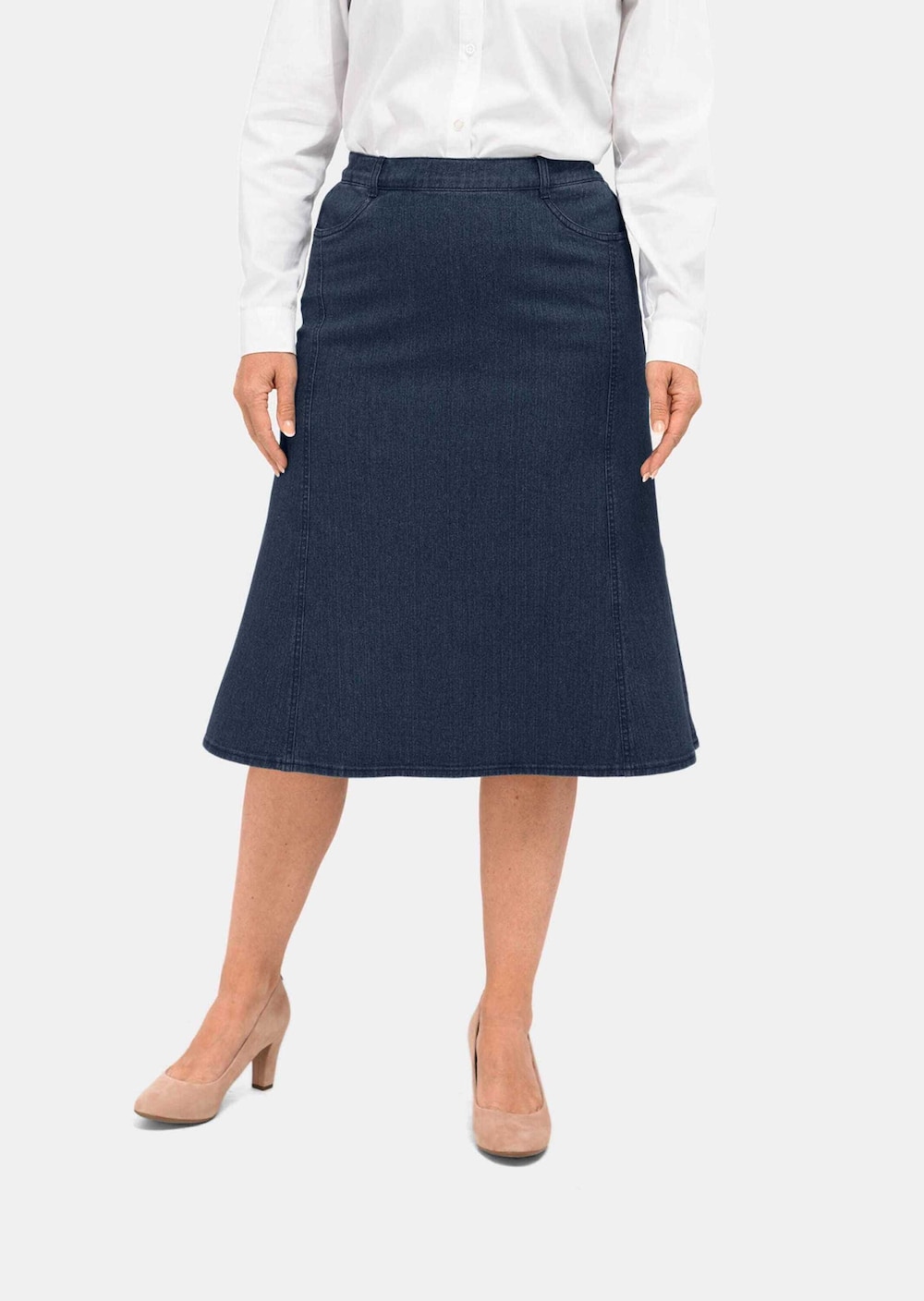 Bequemer Jeansrock mit hohem Baumwollanteil