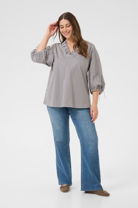 Langarm-Bluse Regular fit