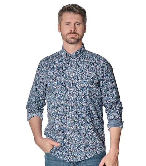 Freizeithemd Print Casual Fit