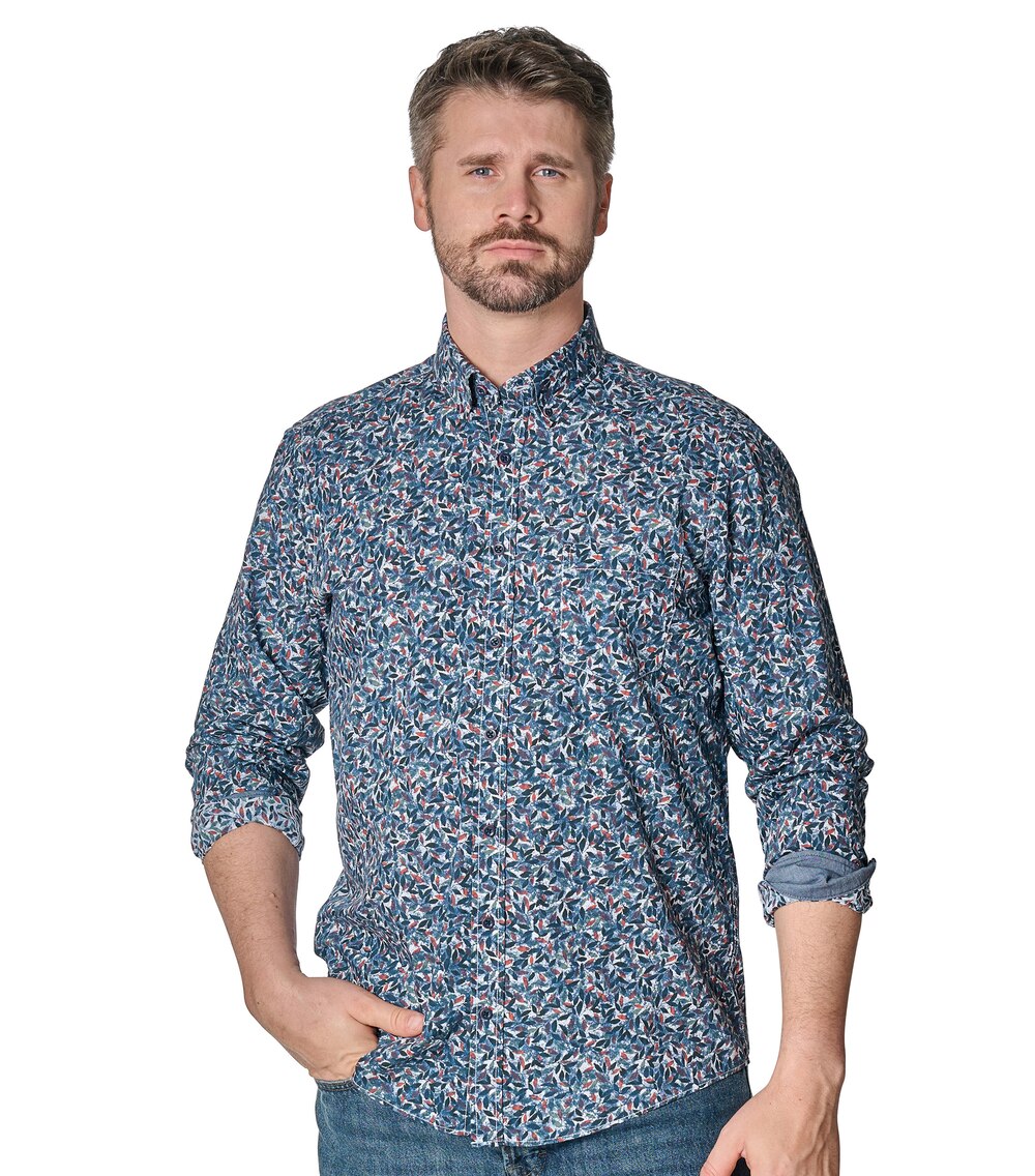 Freizeithemd Print Casual Fit