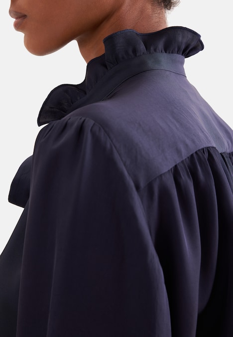 Damen Ausgestellte Bluse - Uni