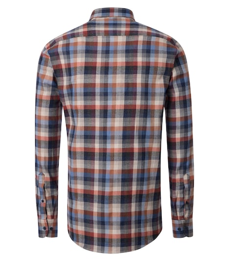 Flanellhemd kariert Casual Fit