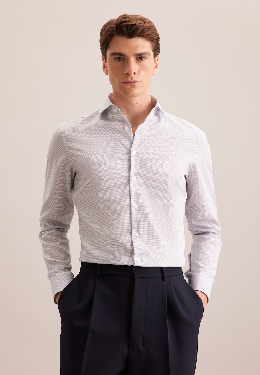 Herren Business Hemd - Karo