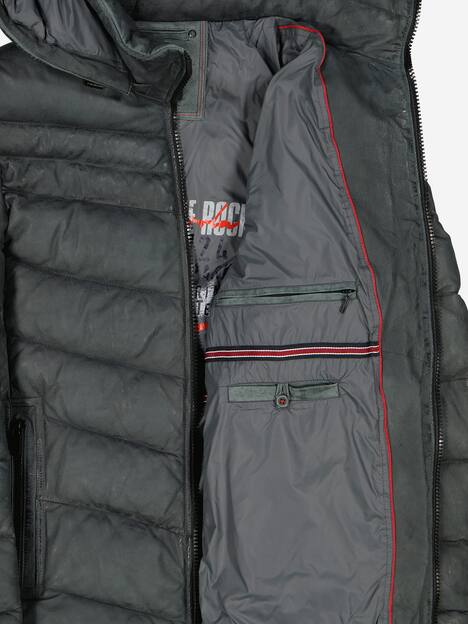 engbers Herren Lederjacke regular , Indigoblau