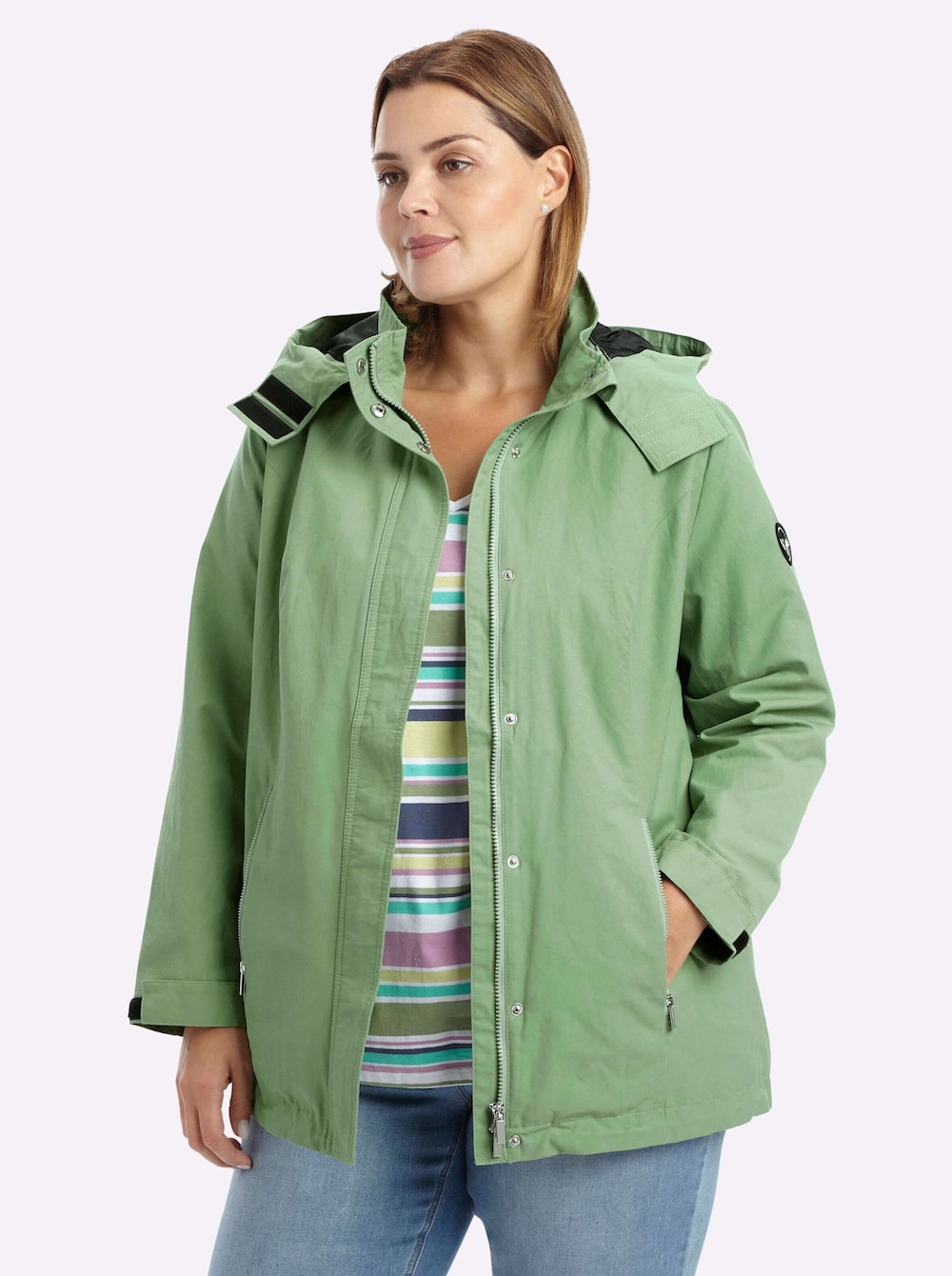 Übergangsjacke Langarm Stehkragen