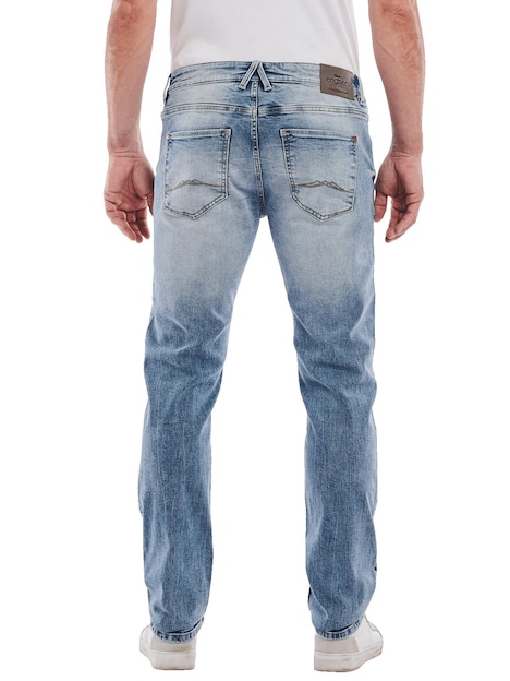 Herren Super-Stretch-Jeans slim fit , Hellblau
