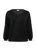 Scuba-Sweatshirt mit V-Ausschnitt