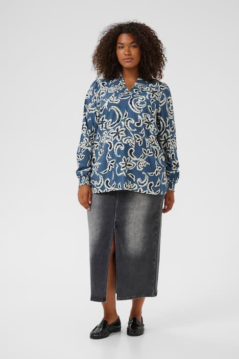 Kurzarm-Bluse Regular fit