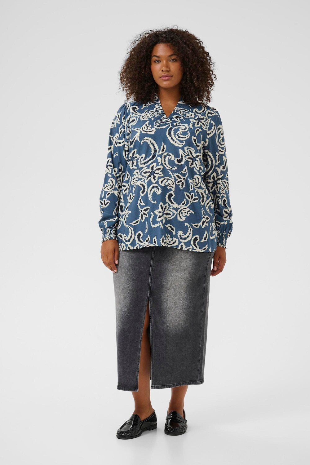 Kurzarm-Bluse Regular fit
