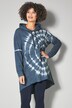 Long-Hoodie, Kapuzen-Sweatshirt, Batik-Druck, Langarm