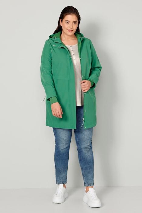 Softshelljacke, 3x-Funktion, Kapuze, Taillen-Tunnelzug, Langarm