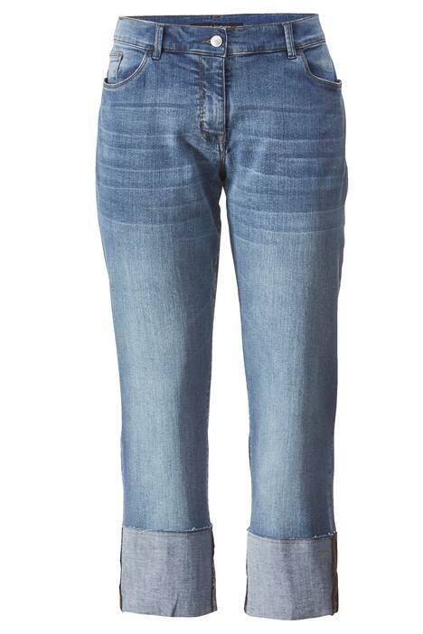 7/8-Jeans, Slim Fit, Umschlag, 5-Pocket