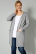 Long-Strickjacke, Classic Fit, offene Form, Langarm