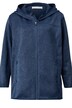 Strickfleece-Jacke, Kapuze, Zipper, 2 Zipptaschen