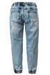 Denim-Joggpants, Karottenform, moon washed, Elastikbund