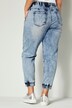 Denim-Joggpants, Karottenform, moon washed, Elastikbund