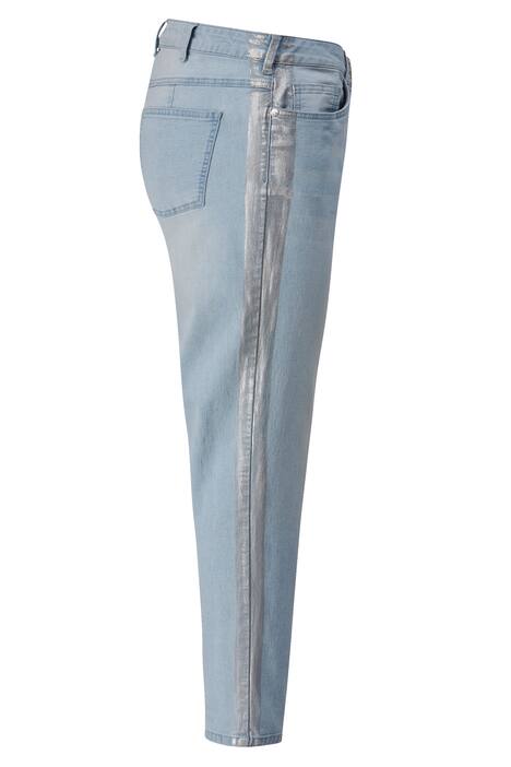 7/8-Jeans, Slim Fit, Silberstreifen, 5-Pocket